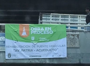 Intervienen juntas de calzada en el nodo vehicular de Patria y Acueducto por deterioro